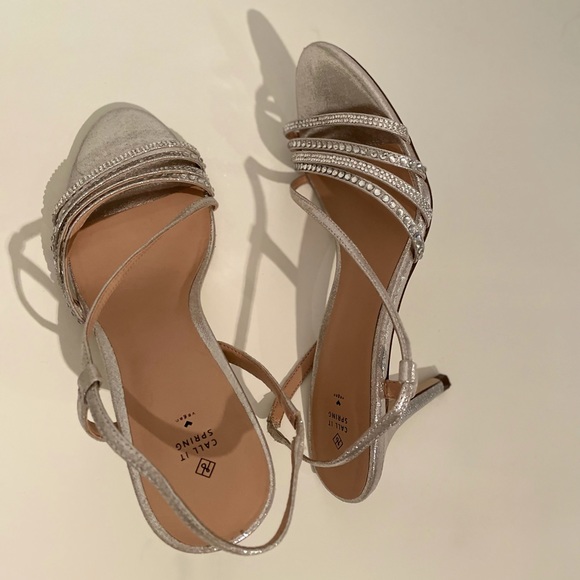 Call it spring sparkle heels/petits talons brillants call it spring US 8.5/EU 39 - Picture 5 of 6
